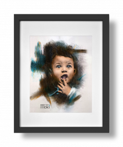 Alternative view of Porträt- Pastellkreide